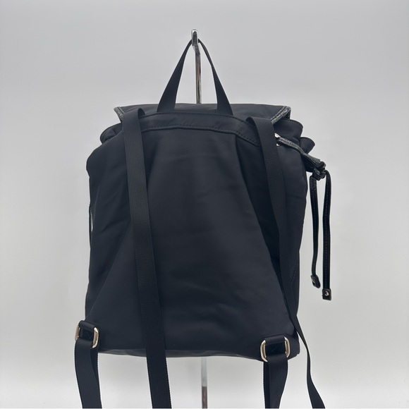Kate Spade Black Nylon Backpack Purse - Picture 3 of 8